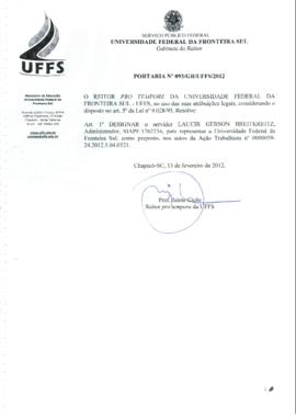 Portaria 093-GR-2012