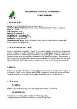 Estudos da Língua Portuguesa V