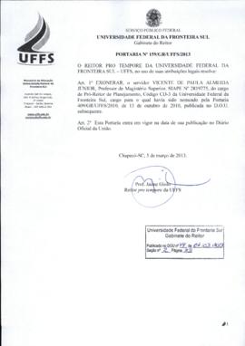 Portaria 159-GR-2013