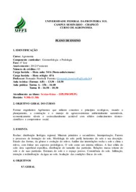 Geomorfologia e Pedologia