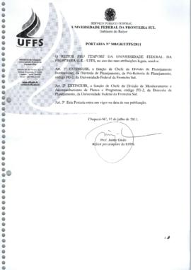 Portaria 508-GR-2011