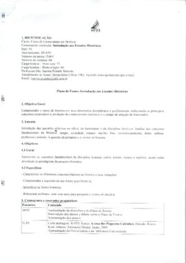 Introdução aos Estudos Históricos