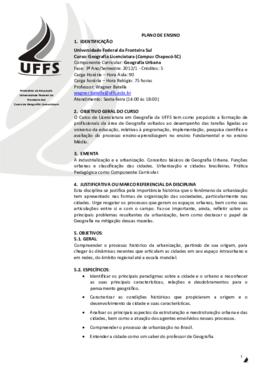 Geografia Urbana