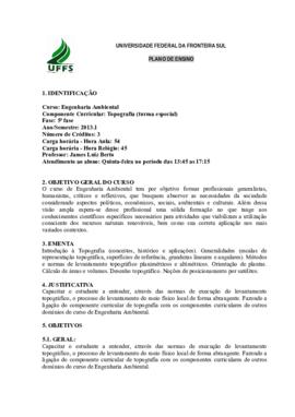Topografia - Turma especial