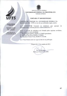 Portaria 1049-GR-2012