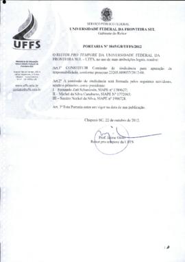 Portaria 1045-GR-2012