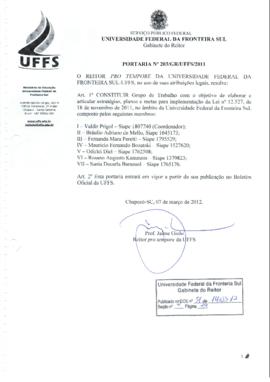 Portaria 203-GR-2012