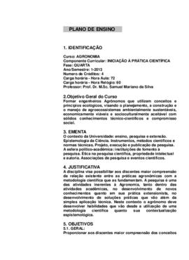 Iniciação à Pratica Científica