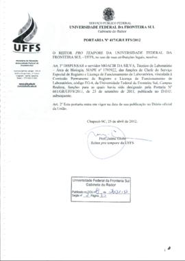 Portaria 417-GR-2012