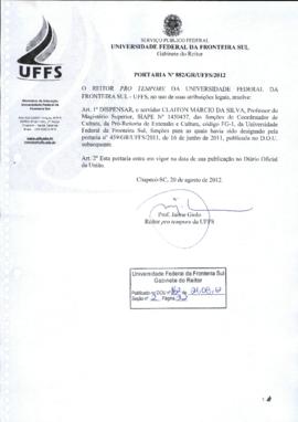 Portaria 882-GR-2012