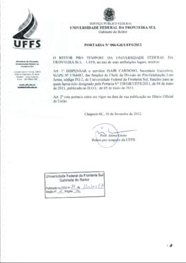 Portaria 086-GR-2012
