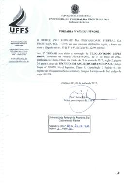 Portaria 673-GR-2012