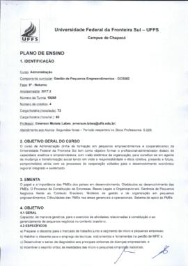 Gestão de Pequenos Empreendimentos
