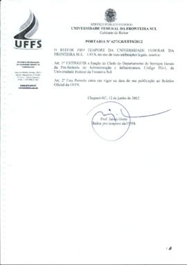 Portaria 627-GR-2012