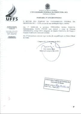 Portaria 639-GR-2012