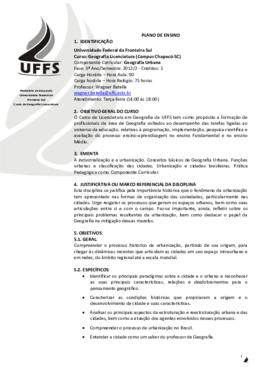 Geografia Urbana
