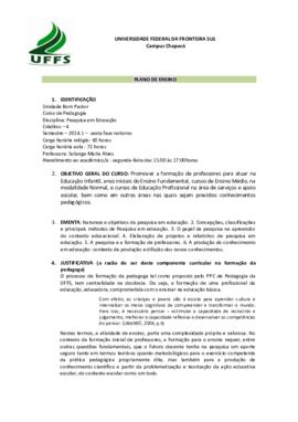 Pesquisa em Educação