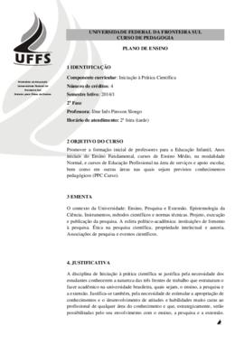 Iniciação à Prática Científica