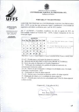 Portaria 751-GR-2012