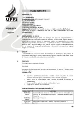 Administração Financeira II
