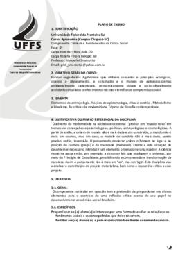 Fundamentos da Crítica Social