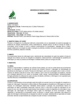 Fundamentos para o Cuidado Profissional II