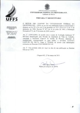 Portaria 268-GR-2013
