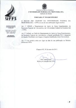 Portaria 391-GR-2013