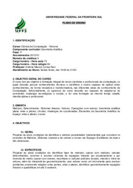 Geometria Analítica