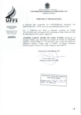 Portaria 290-GR-2012