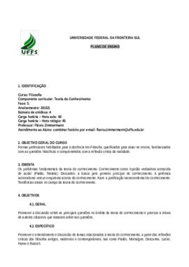 Teoria do Conhecimento