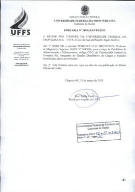 Portaria 209-GR-2013