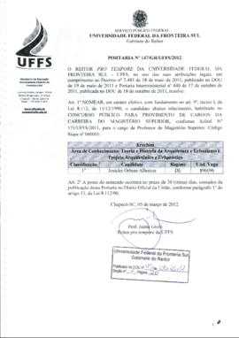 Portaria 147-GR-2012