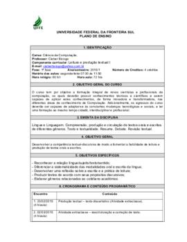 Leitura e Produção Textual I