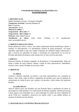 Literatura Hispânica II