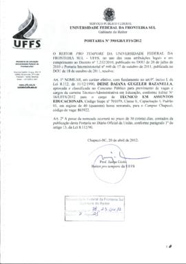Portaria 390-GR-2012