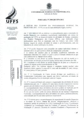 Portaria 298-GR-2012