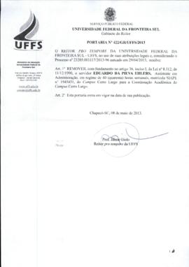Portaria 422-GR-2013