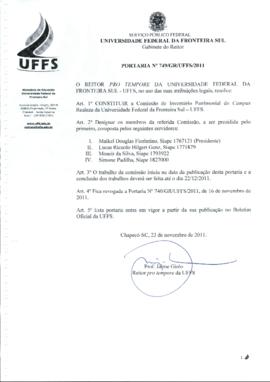 Portaria 749-GR-2011