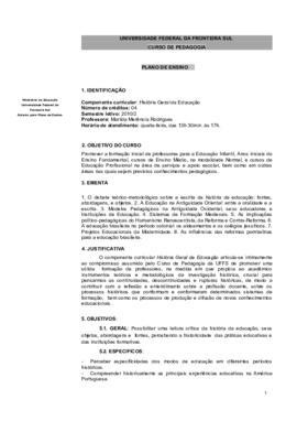 História Geral da Educação