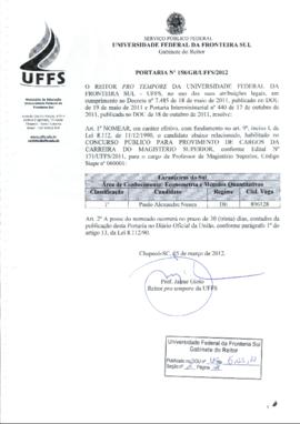 Portaria 158-GR-2012