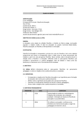 Filosofia da Educação