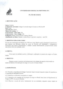 Estágio Curricular Supervisionado III