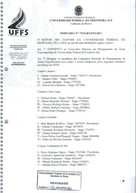Portaria 715-GR-2011