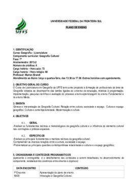 Geografia Cultural
