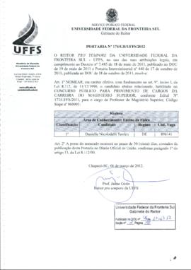 Portaria 174-GR-2012