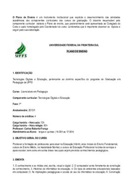 Tecnologias Digitais e Educação
