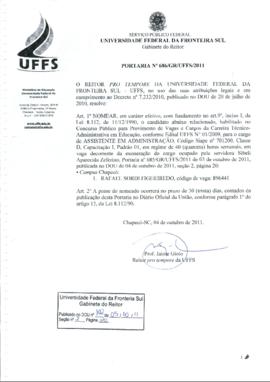 Portaria 686-GR-2011