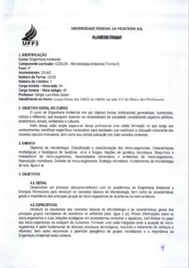 Microbiologia Ambiental - Turma A