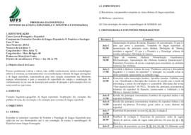 Estudos da Língua Espanhola V